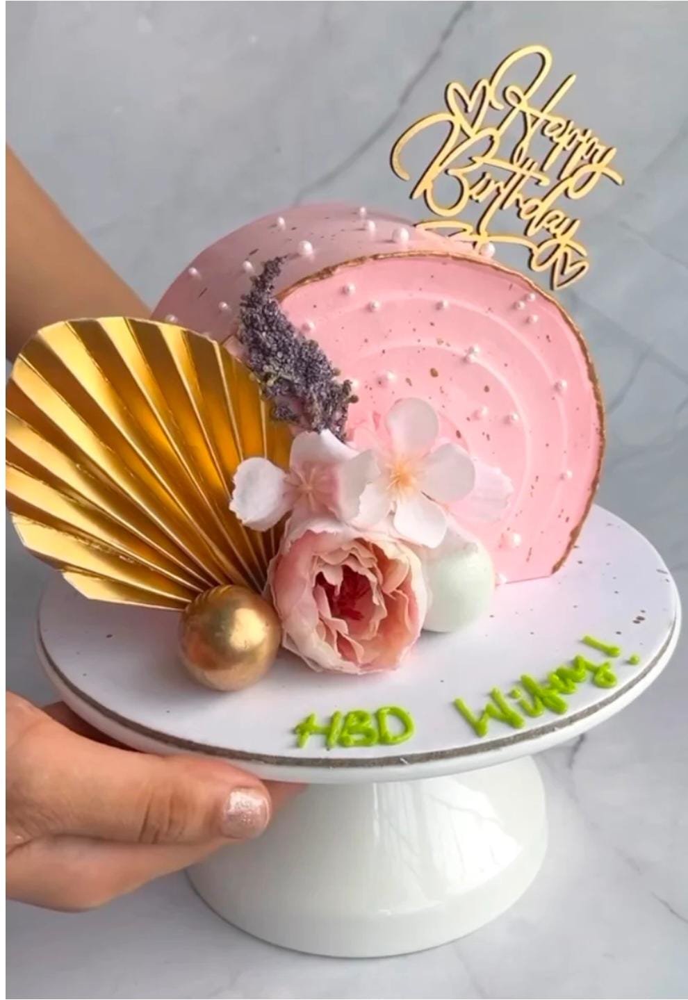 Golden Palm leaves 2pcs